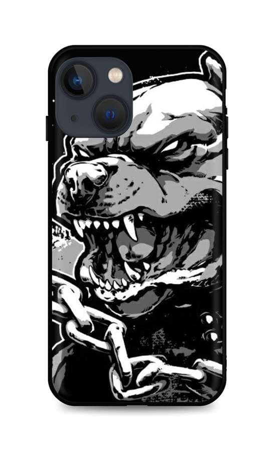 Kryt TopQ iPhone 13 silikon Agressive Pitbull 64882