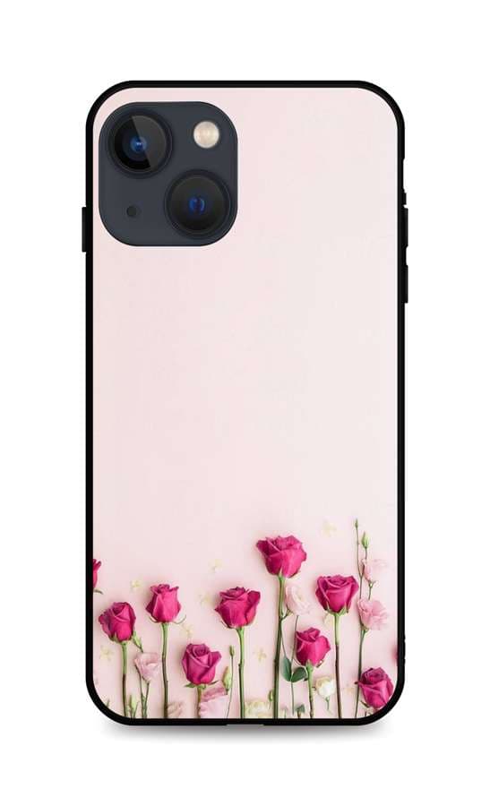 Kryt TopQ iPhone 13 silikon Roses 64889