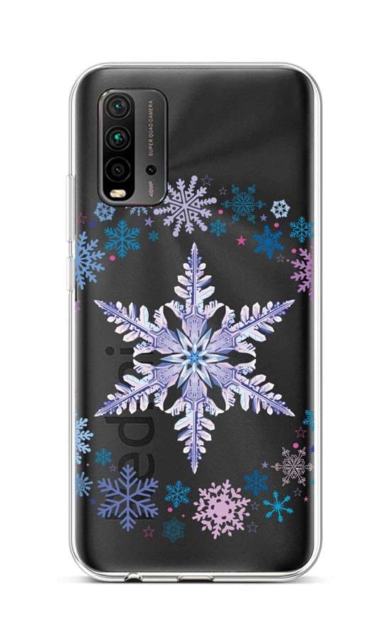 Kryt TopQ Xiaomi Redmi 9T silikon Snowflake 65138