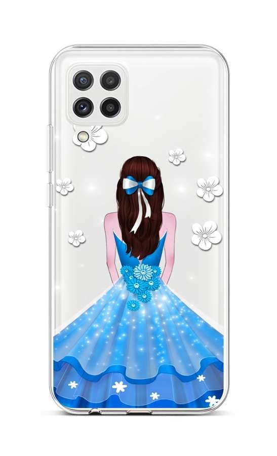 Kryt TopQ Samsung A22 silikon Blue Princess 65153