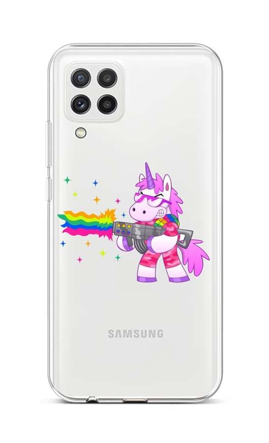 Kryt TopQ Samsung A22 silikon Rainbow Gun 65175