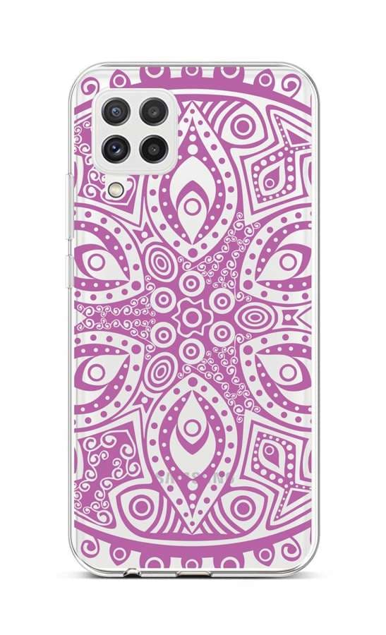 Kryt TopQ Samsung A22 silikon Violet Mandala 65236