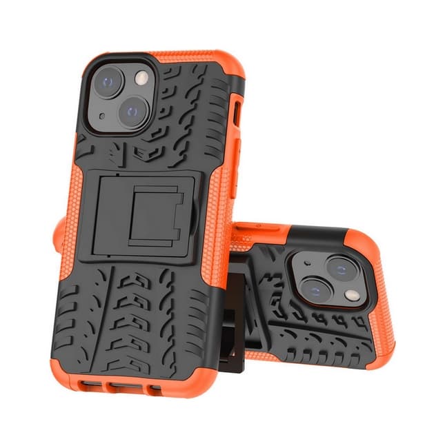 Kryt TopQ iPhone 13 ultra odolný oranžový 65241