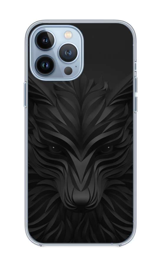 Kryt TopQ iPhone 13 Pro Max silikon Černý vlk 65300