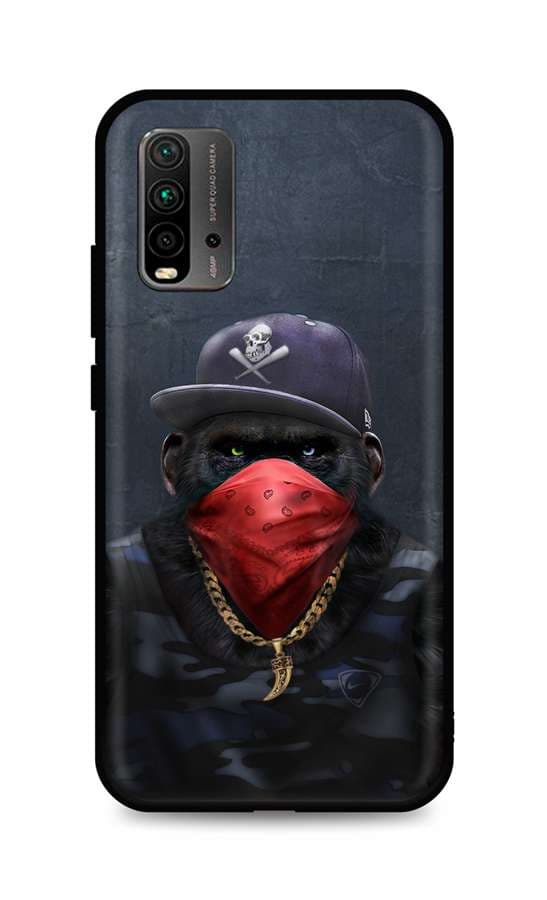 Kryt TopQ Xiaomi Redmi 9T silikon Monkey Gangster 65415