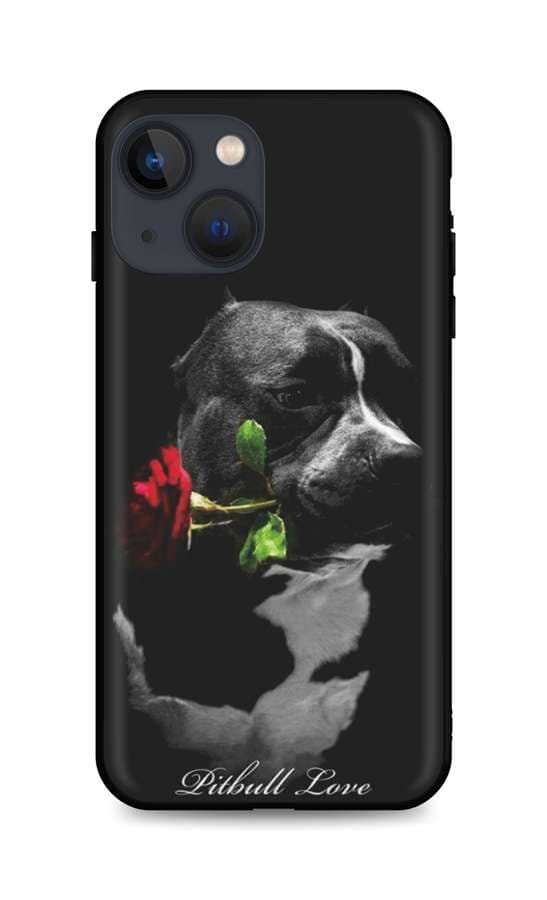 Kryt TopQ iPhone 13 mini silikon Pitbull Love 65519