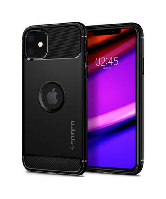 Kryt Spigen Rugged Armor iPhone 11 silikon černý 66211