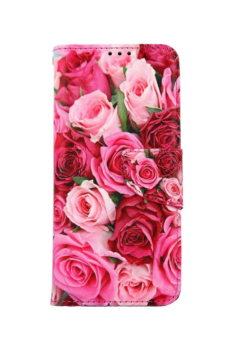 Pouzdro TopQ Samsung A22 knížkové Růžové růžičky 66274 - náhled 1