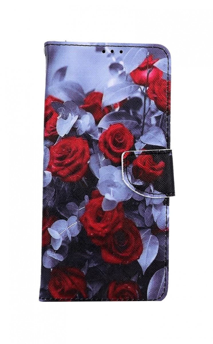 Pouzdro TopQ Samsung A22 knížkové Červené růže mix 66280 - náhled 1
