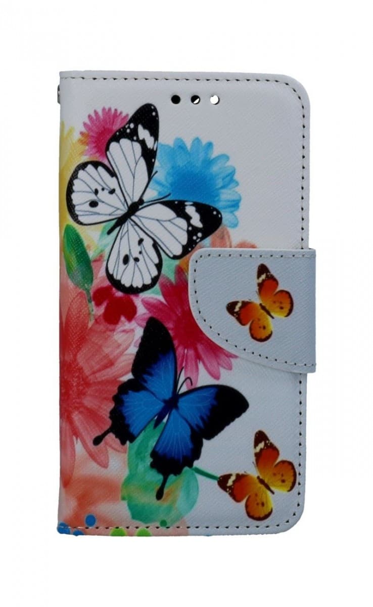 Pouzdro TopQ iPhone 13 mini knížkové Barevné s motýlky 66375 - náhled 1