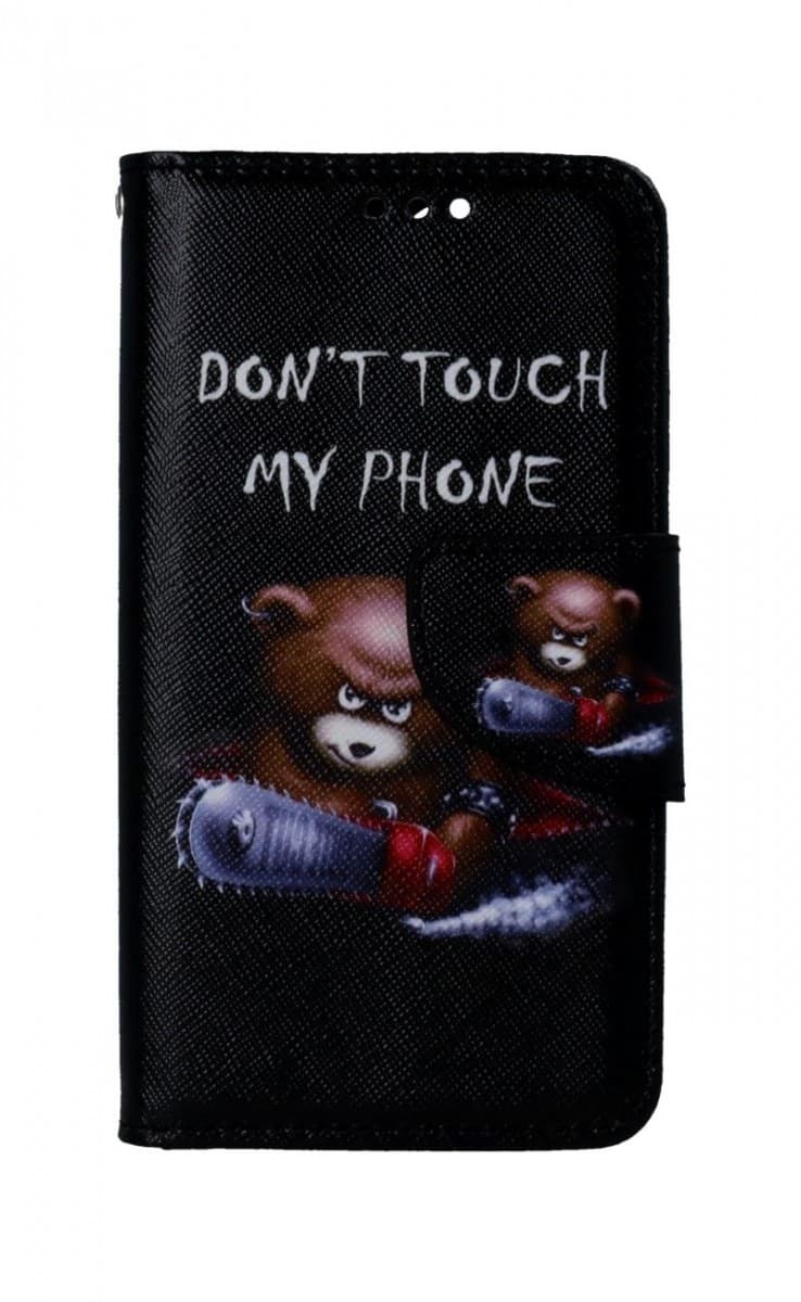 Pouzdro TopQ iPhone 13 mini knížkové Don´t Touch méďa 66377 - náhled 1