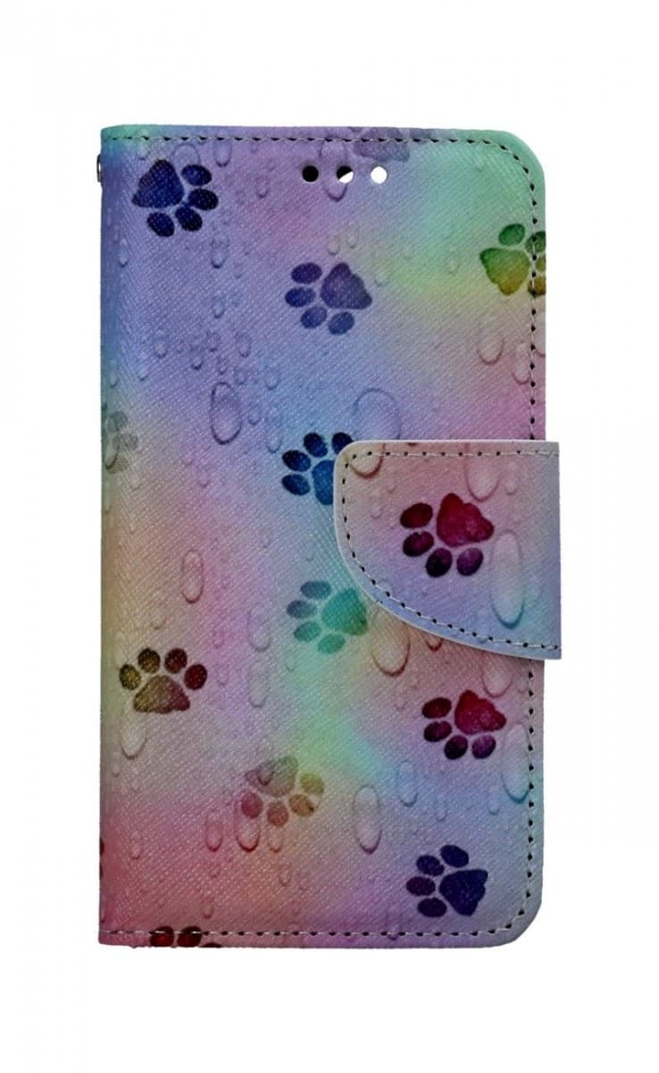 Pouzdro TopQ iPhone 13 mini knížkové Tlapky 66426 - náhled 1