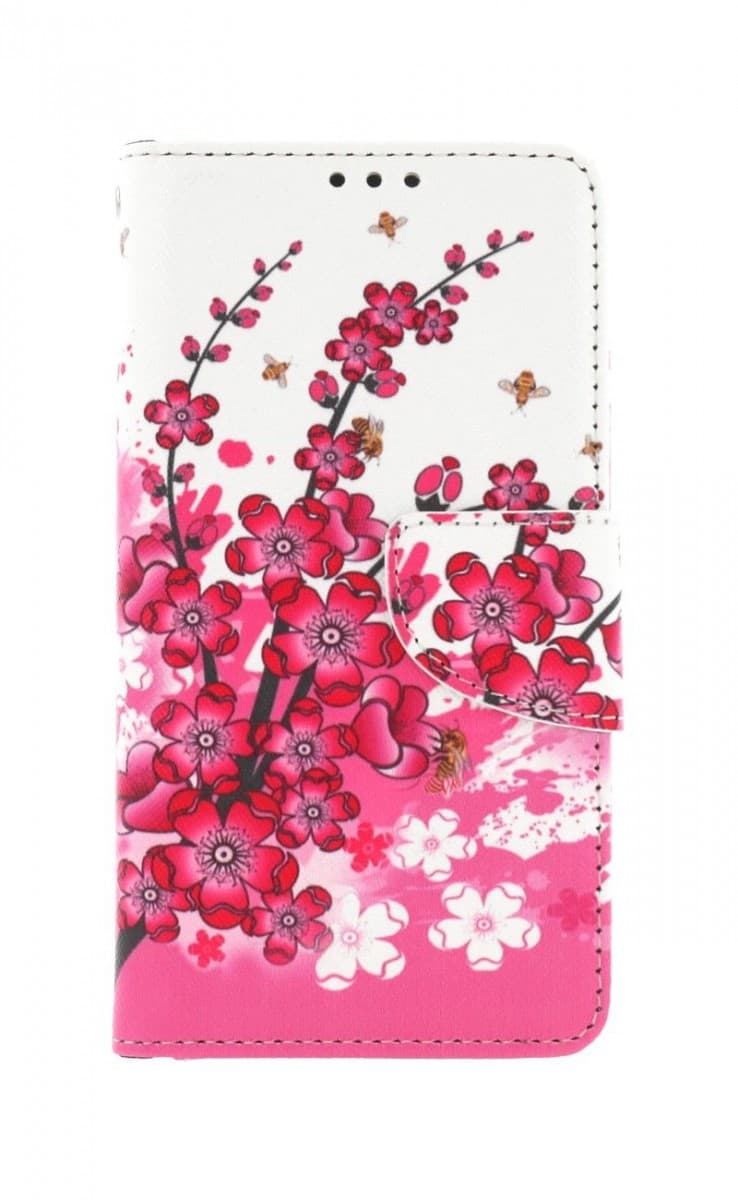 Pouzdro TopQ iPhone 13 Pro Max knížkové Kytičky textil 66488 - náhled 1