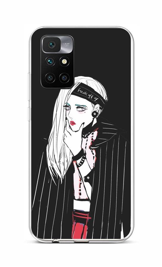 Kryt TopQ Xiaomi Redmi 10 silikon Dark Girl 66509