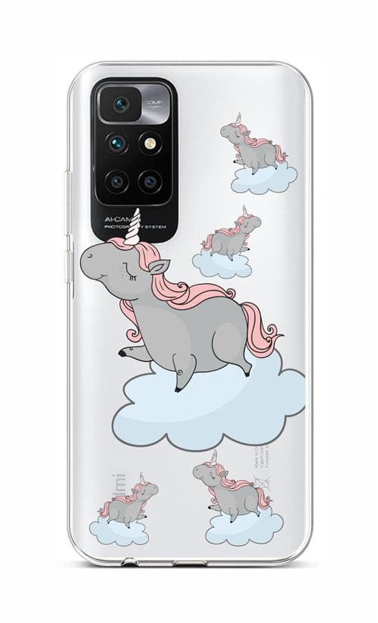 Kryt TopQ Xiaomi Redmi 10 silikon Grey Unicorns 66525