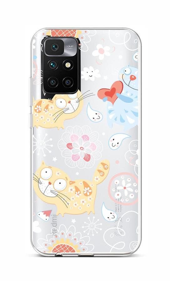 Kryt TopQ Xiaomi Redmi 10 silikon Happy Cats 66534