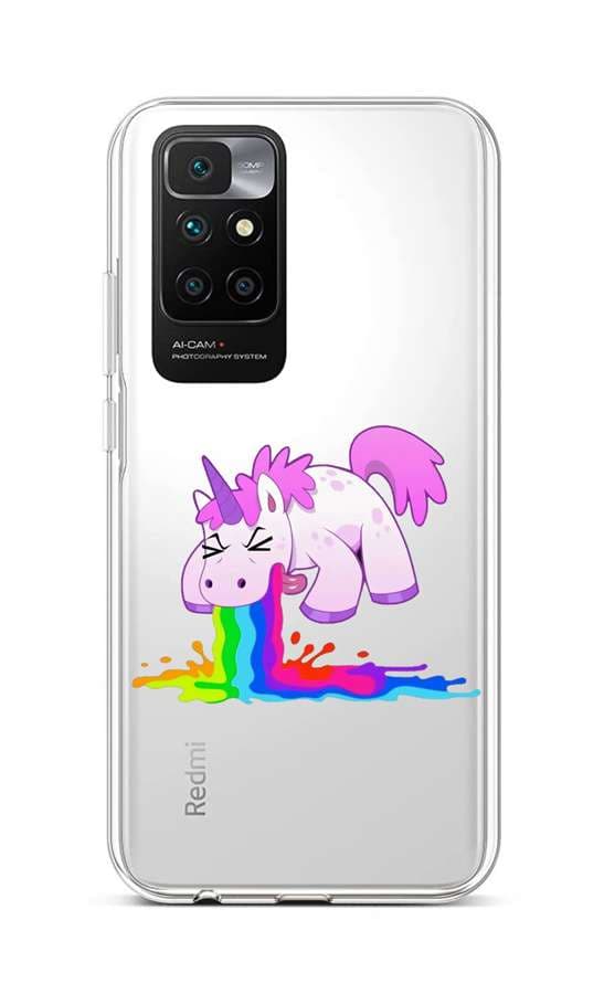 Kryt TopQ Xiaomi Redmi 10 silikon Rainbow Splash 66561