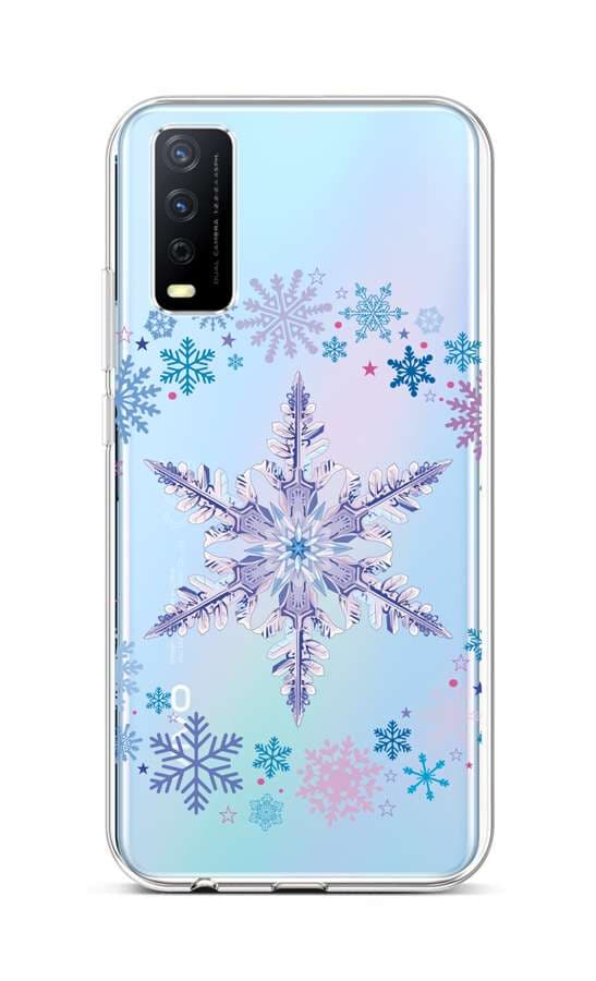 Kryt TopQ Vivo Y20s silikon Snowflake 66963