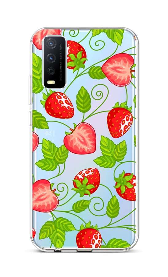 Kryt TopQ Vivo Y20s silikon Strawberries 67002