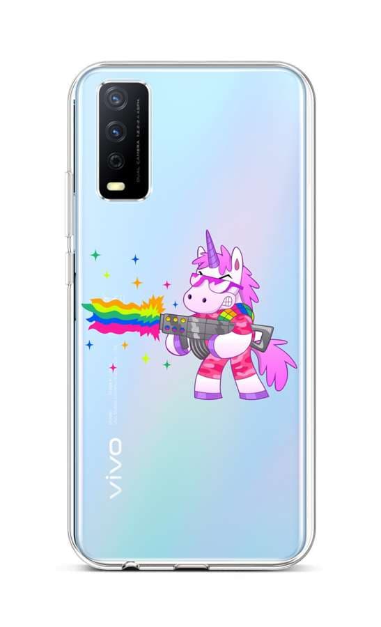 Kryt TopQ Vivo Y20s silikon Rainbow Gun 67011