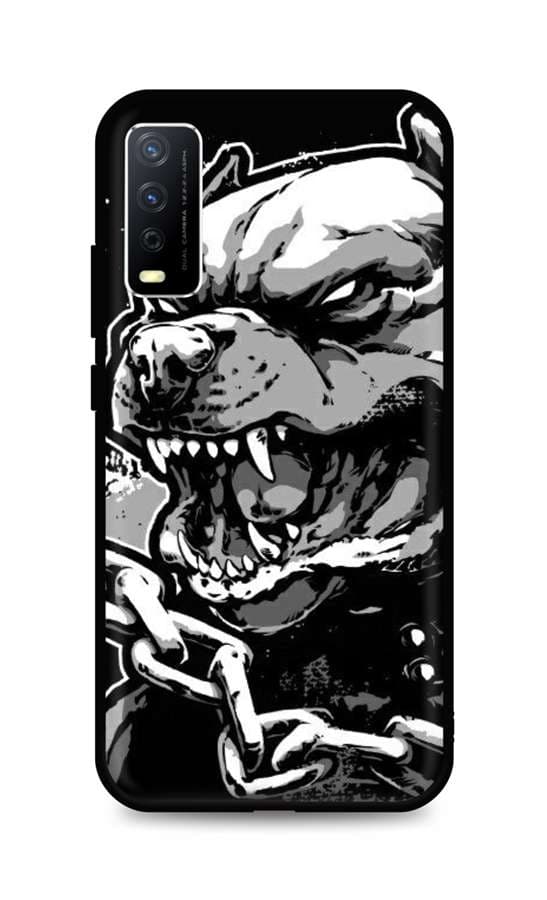 Kryt TopQ Vivo Y20s silikon Agressive Pitbull 67113
