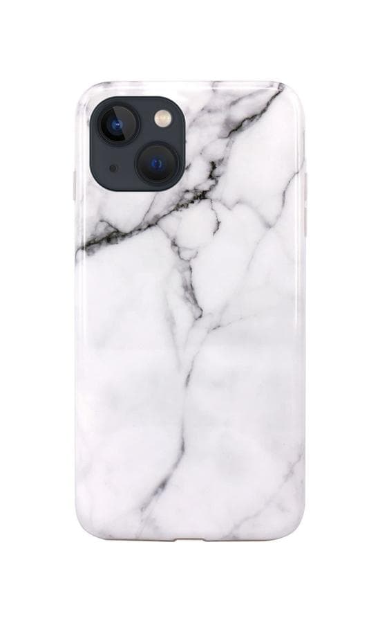 Kryt TopQ iPhone 13 mini silikon Mramor bílý 67282
