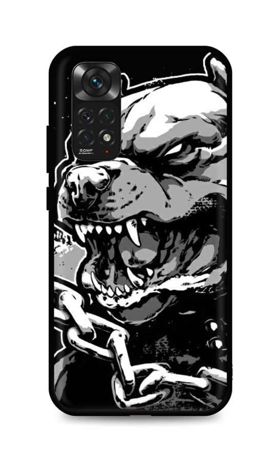 Kryt TopQ Xiaomi Redmi Note 11 silikon Agressive Pitbull 67360