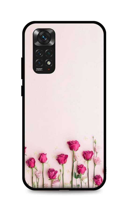 Kryt TopQ Xiaomi Redmi Note 11 silikon Roses 67367