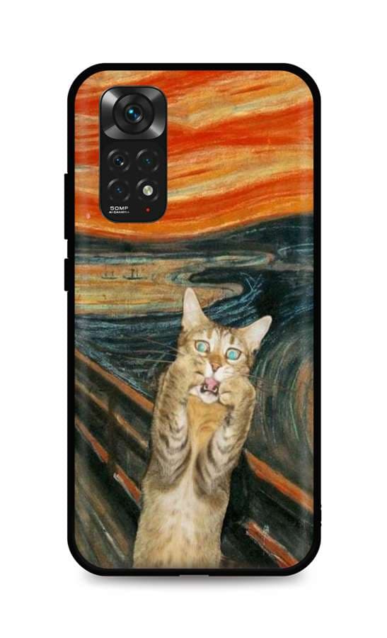 Kryt TopQ Xiaomi Redmi Note 11 silikon Scared Cat 67374