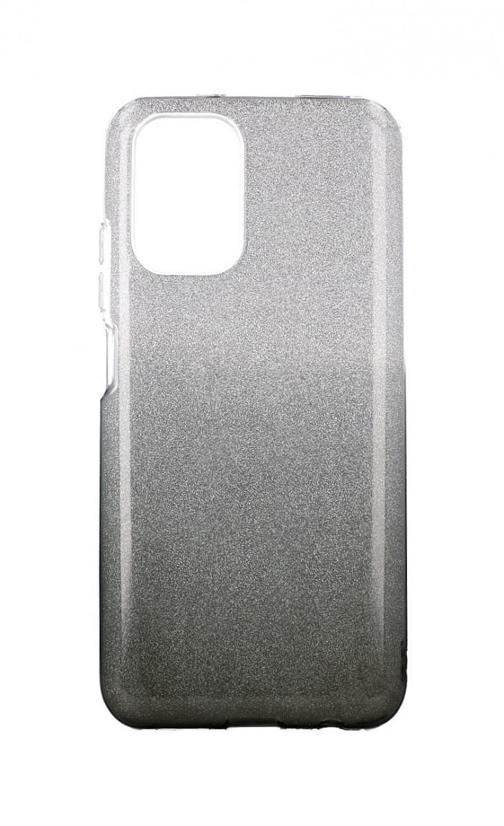 Kryt TopQ Xiaomi Redmi 10 glitter stříbrno-černý 67421
