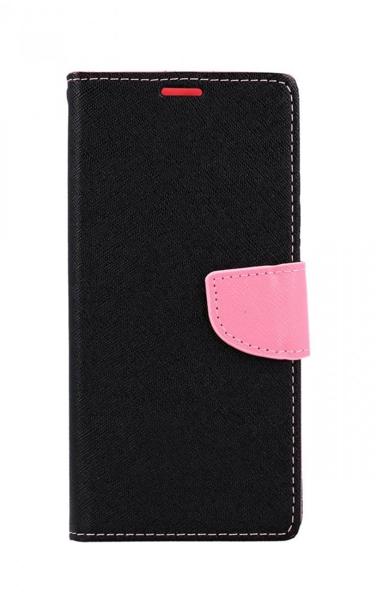 Pouzdro TopQ Xiaomi Redmi Note 9T knížkové černo-růžové 67819 - náhled 1
