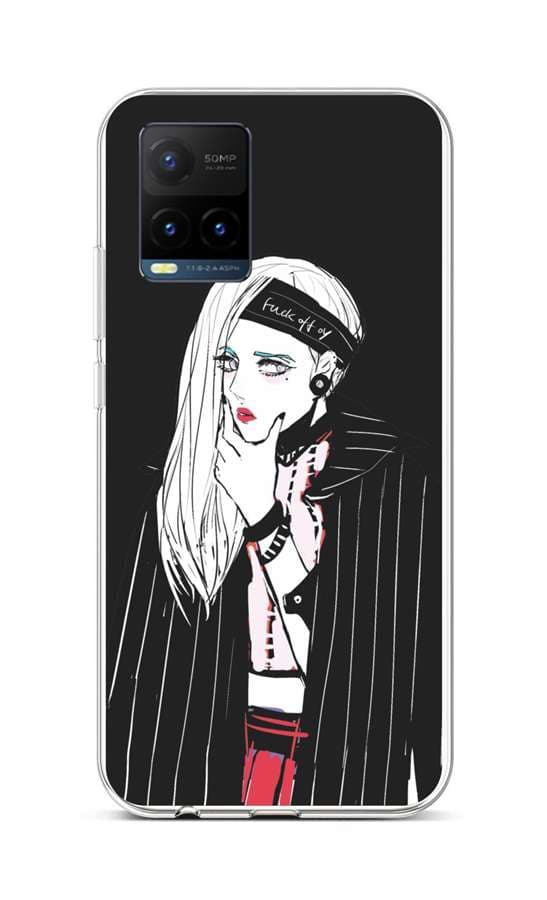 Kryt TopQ Vivo Y21s silikon Dark Girl 68399