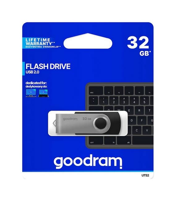 Flash disk GOODRAM UTS2 32GB černo-stříbrný 68814