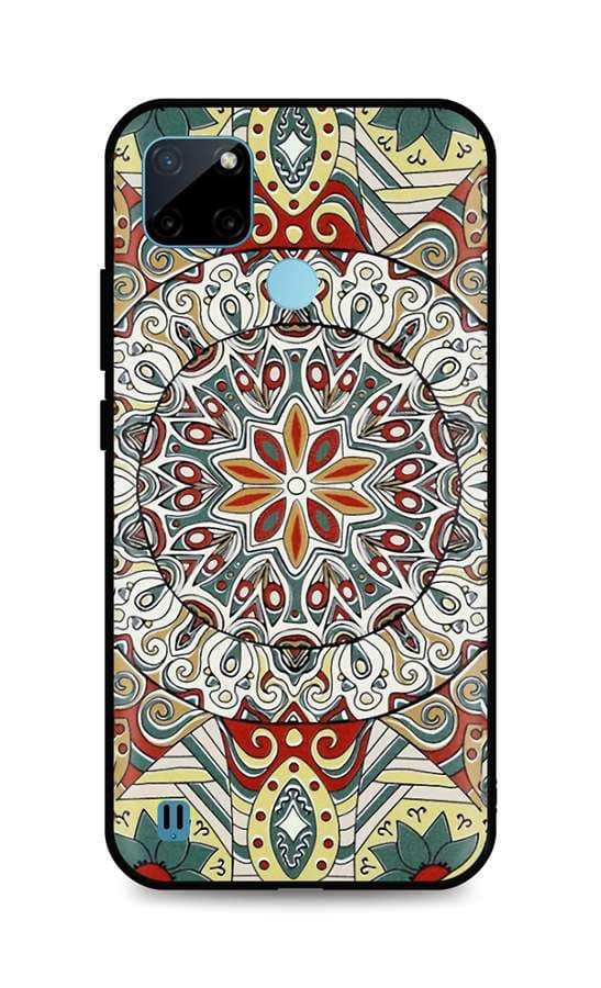 Kryt TopQ Realme C21Y 3D silikon Barevná mandala 68940