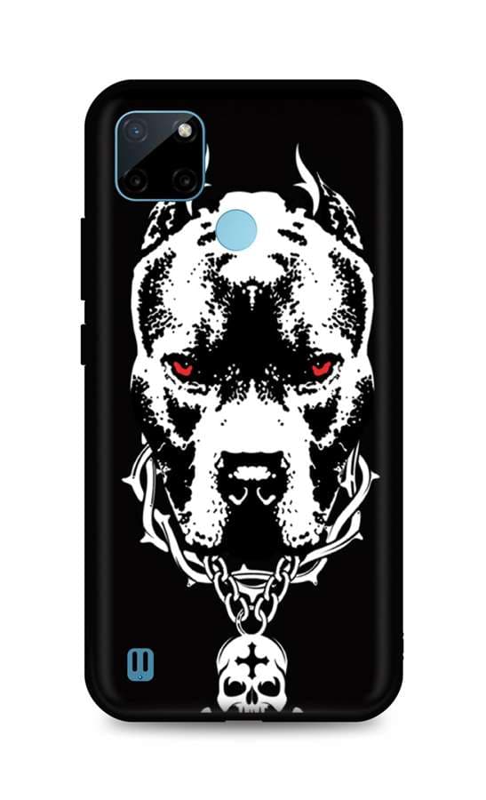 Kryt TopQ Realme C21Y silikon Fighting Dog 69673