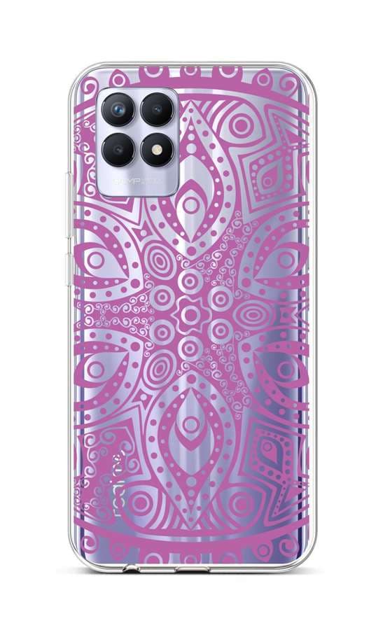 Kryt TopQ Realme 8i silikon Violet Mandala 69832