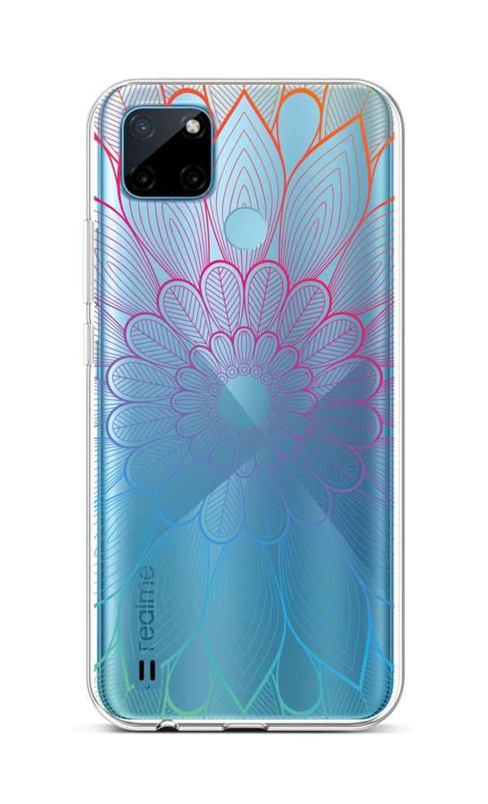 Kryt TopQ Realme C21Y silikon Rainbow Mandala 69959