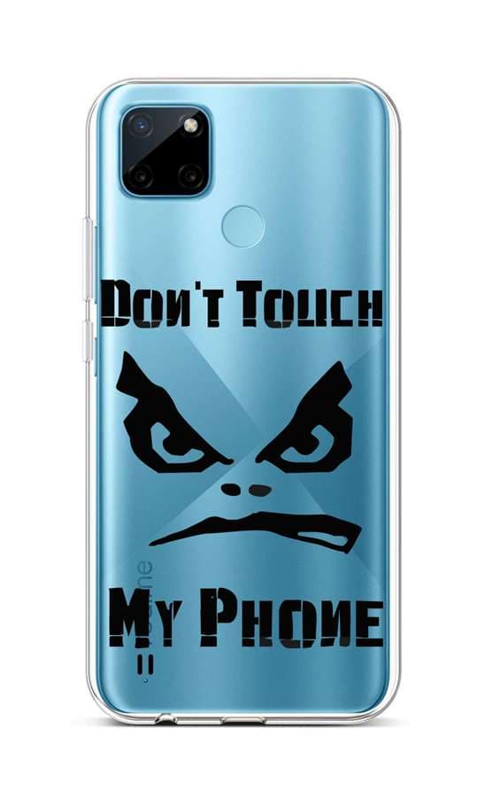 Kryt TopQ Realme C21Y silikon Don´t Touch průhledný 69966