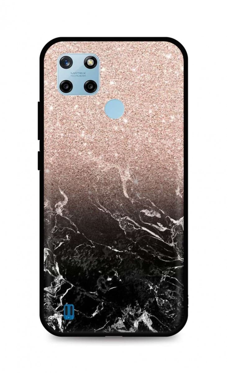 Kryt TopQ LUXURY Realme C25Y pevný Sparkling Marble 69976