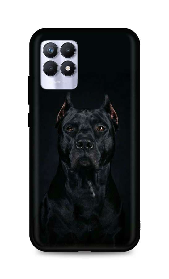Kryt TopQ Realme 8i silikon Dark Pitbull 70025