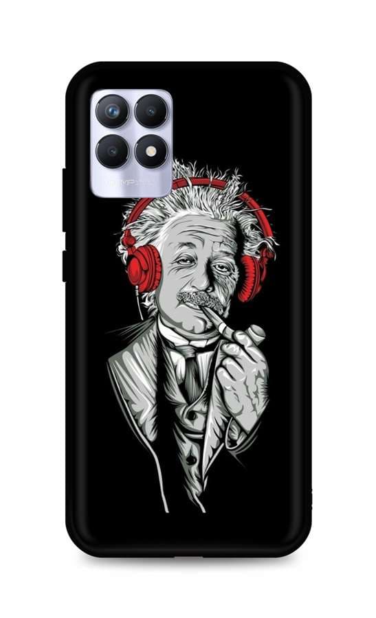 Kryt TopQ Realme 8i silikon Albert Einstein 70043