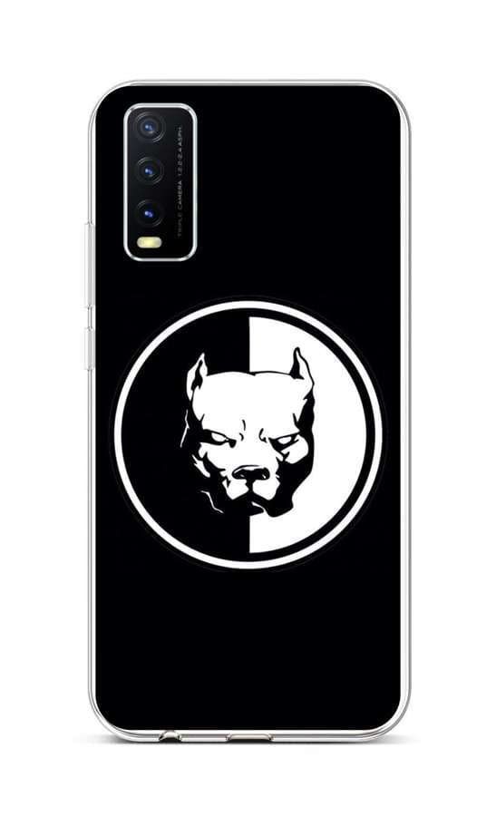 Kryt TopQ Vivo Y20s silikon Černobílý pitbull 70120
