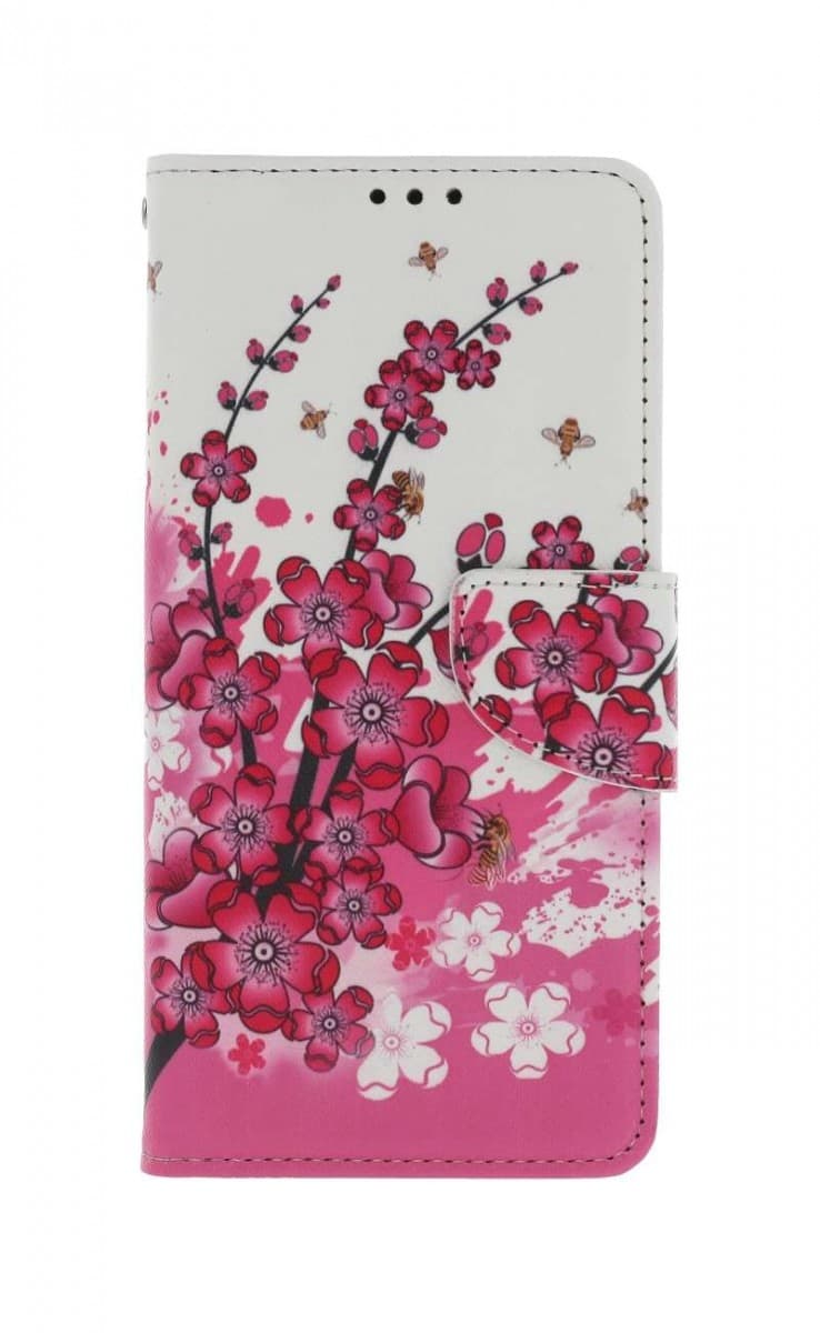 Pouzdro TopQ Realme C25Y knížkové Kytičky textil 70294 - náhled 1