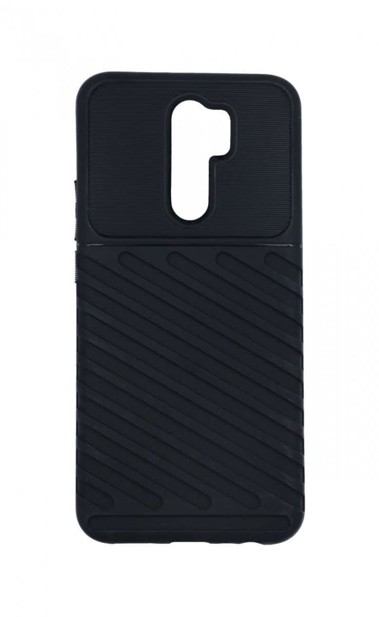 Kryt TopQ Xiaomi Redmi 9 silikon Thunder černý 70463