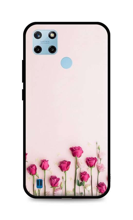 Kryt TopQ Realme C25Y silikon Roses 70516