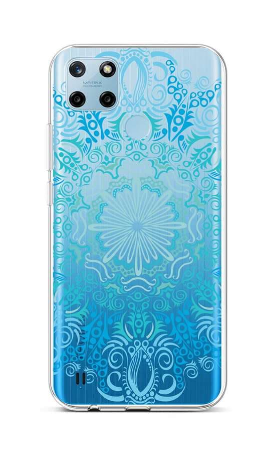 Kryt TopQ Realme C25Y silikon Blue Mandala 70587