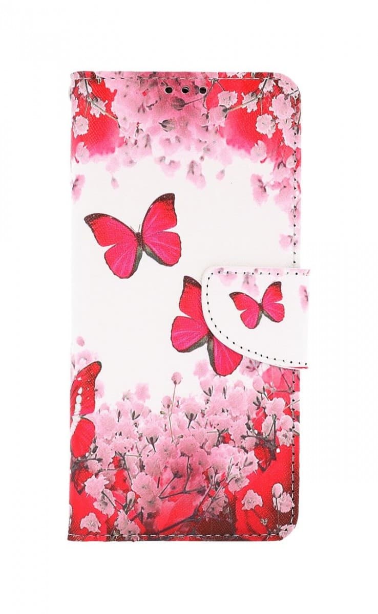 Pouzdro TopQ Vivo Y11s knížkové Růžoví motýlci 70675 - náhled 1