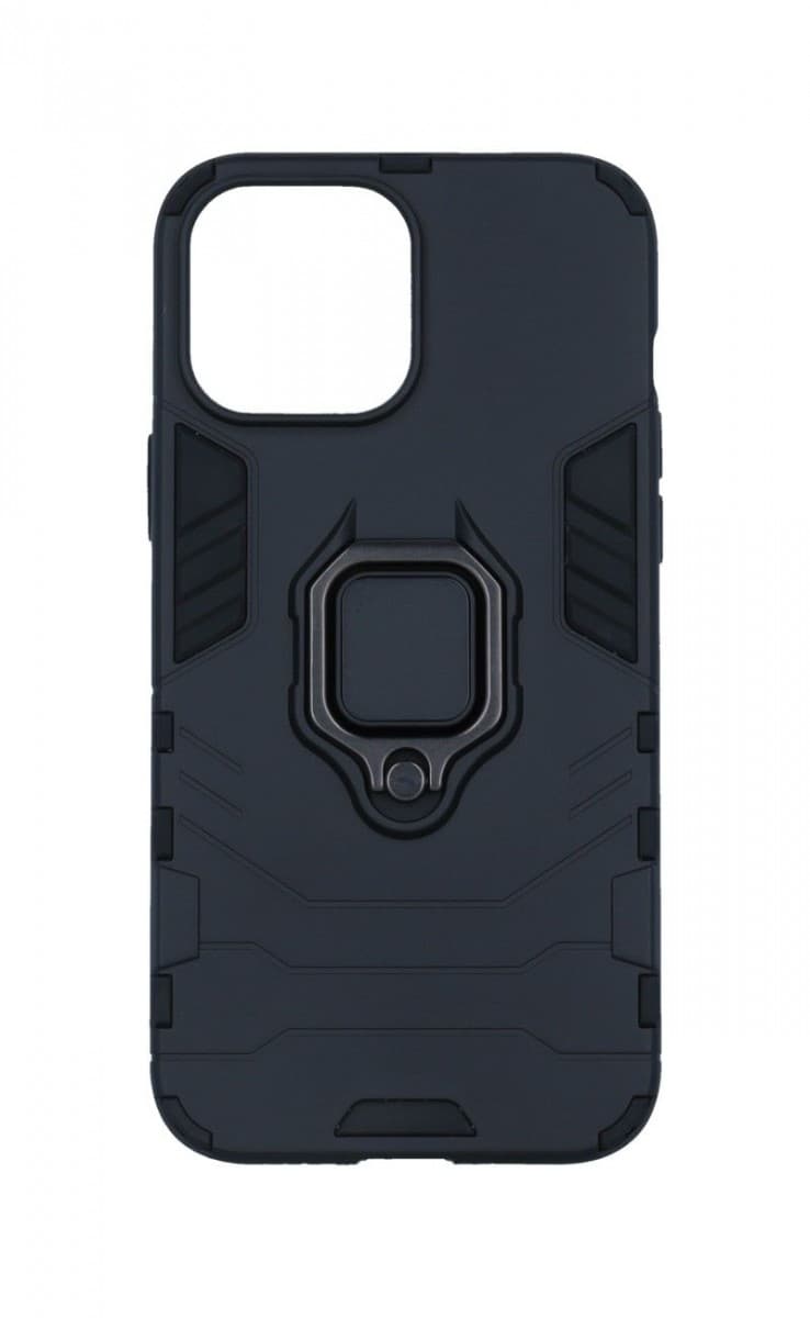 Kryt TopQ iPhone 13 Pro Max odolný černý s prstenem 70706