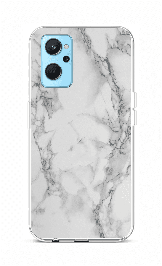 Kryt STYLE TopQ Realme 9i silikon Mramor bílý 71106