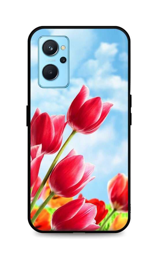 Kryt TopQ Realme 9i silikon Tulips 71164